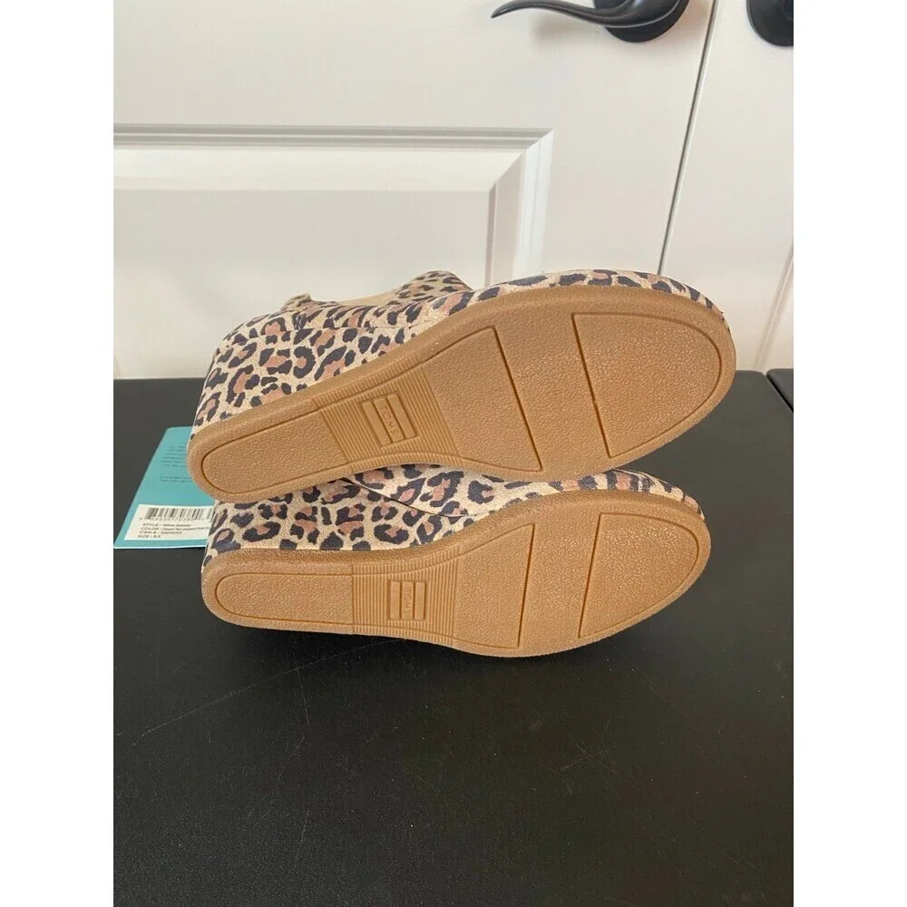 Toms Leopard Print Ankle Boots - Picture 7 of 10